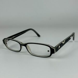 KLiiK K-274 Womens Eyeglasses Frame‎ Black Geometric Acetate Full Rim 49-15-135